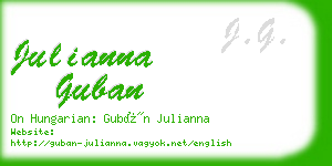 julianna guban business card